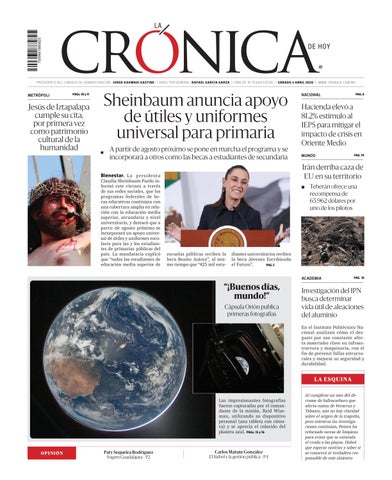 La Crónica de Hoy 04-04-2026