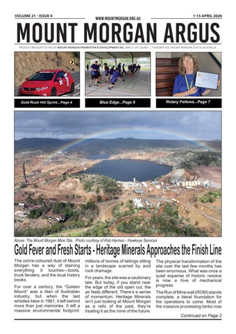 Mount Morgan Argus Volume 21, Issue 4 