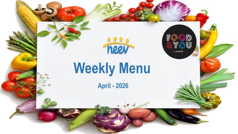 Lunch Menu - April - 2026