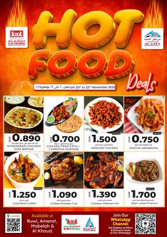 Hot Food Deals – K.M. Trading and Al Safa Stores | Oman Hot Meals Offers