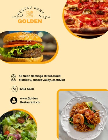 Golden Restaurant  MENU