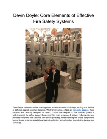 Devin Doyle: Core Elements of Effective Fire Safety Systems