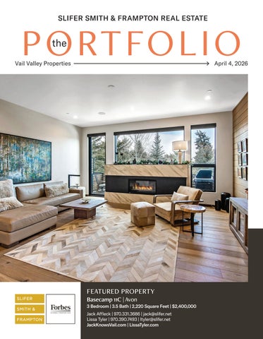 The Portfolio | Slifer Smith & Frampton Real Estate, Vail Valley | April 4th, 2025