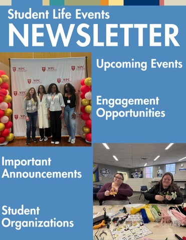 Student Life Events Newsletter 4.6.26