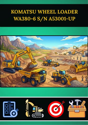 KOMATSU WHEEL LOADER WA380-6 S/N A53001-UP