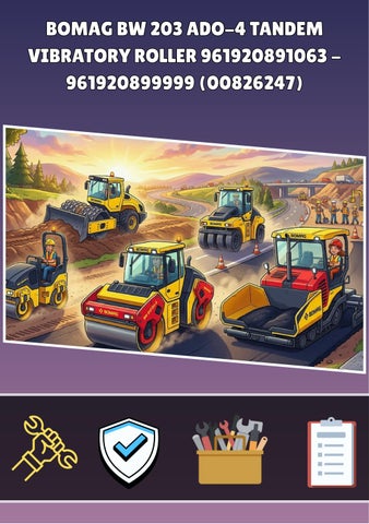 BOMAG BW 203 ADO-4 TANDEM VIBRATORY ROLLER 961920891063 - 961920899999 (00826247) 