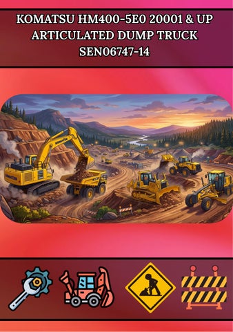 KOMATSU HM400-5E0 20001 & UP ARTICULATED DUMP TRUCK SEN06747-14