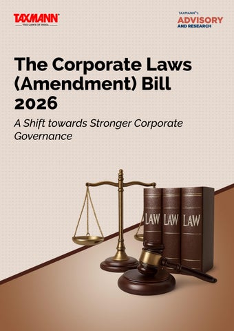 Taxmann’s Analysis | The Corporate Laws (Amendment) Bill 2026 – Strengthening Corporate Governance