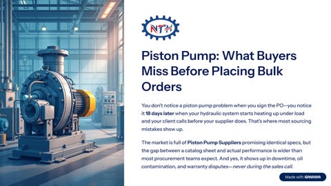 Piston Pump Suppliers in India | Reliable Manufacturers Guide