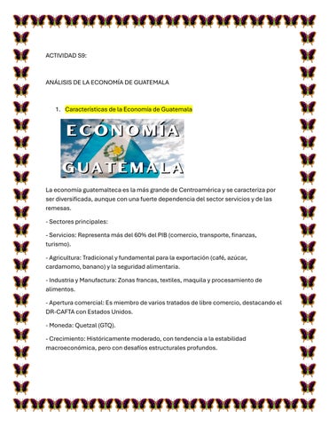 9 Analisis de la economia de guatemala