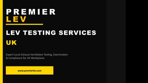 Affordable LEV testing services UK for HSE Compliance