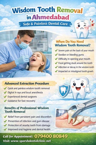 Wisdom Tooth Removal in Ahmedabad – Safe & Painless Dental Care