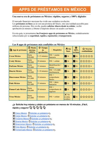 APPS DE PRÉSTAMOS EN MÉXICO