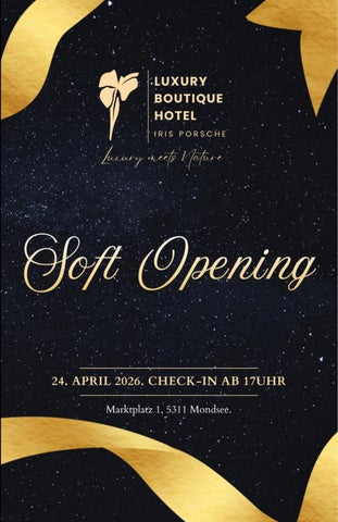 Soft Opening Program