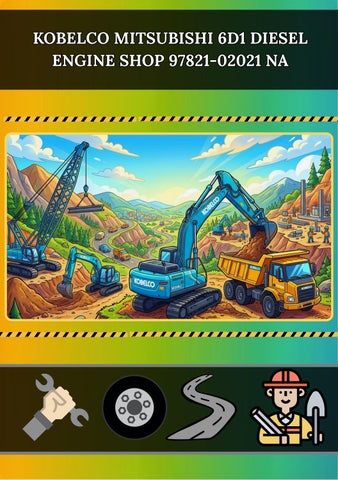 KOBELCO MITSUBISHI 6D1 DIESEL ENGINE SHOP 97821-02021 NA
