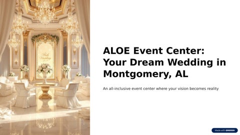 Wedding Decor in Montgomery | Elegant & Stress-Free Setup