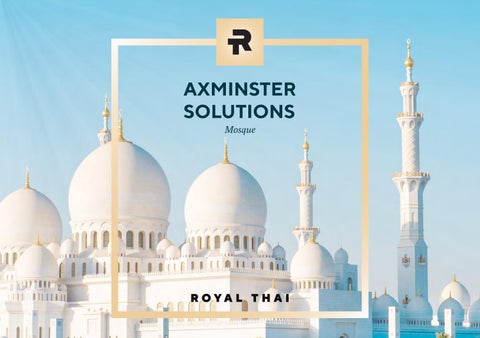 Mosque Sector Brochure by Royal Thai