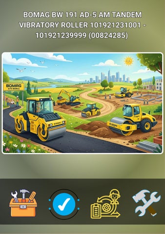 BOMAG BW 191 AD-5 AM TANDEM VIBRATORY ROLLER 101921231001 - 101921239999 (00824285) 